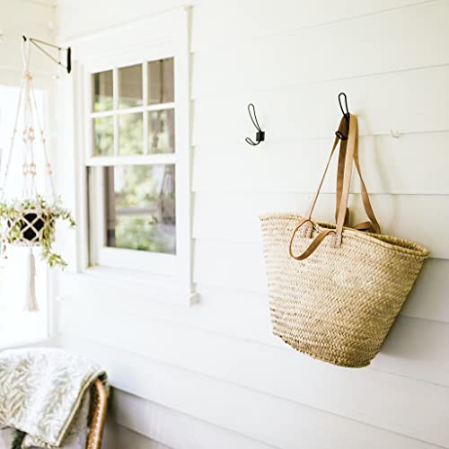 FRENCH BASKET with double flat leather handles_41zRBo4WC2L