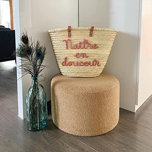 FRENCH BASKET with leather handles_510kjLdcAjL